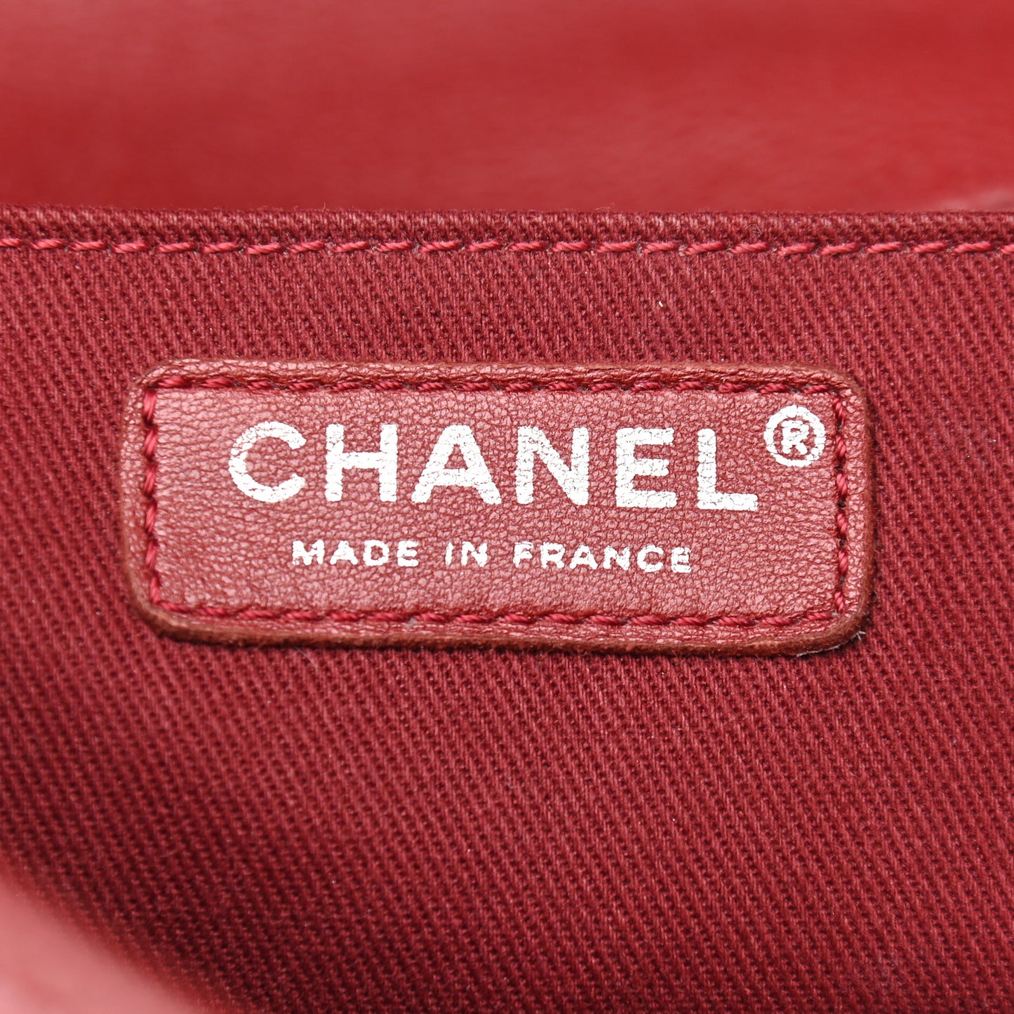Caviar Large Timeless CC Flap Dark Red