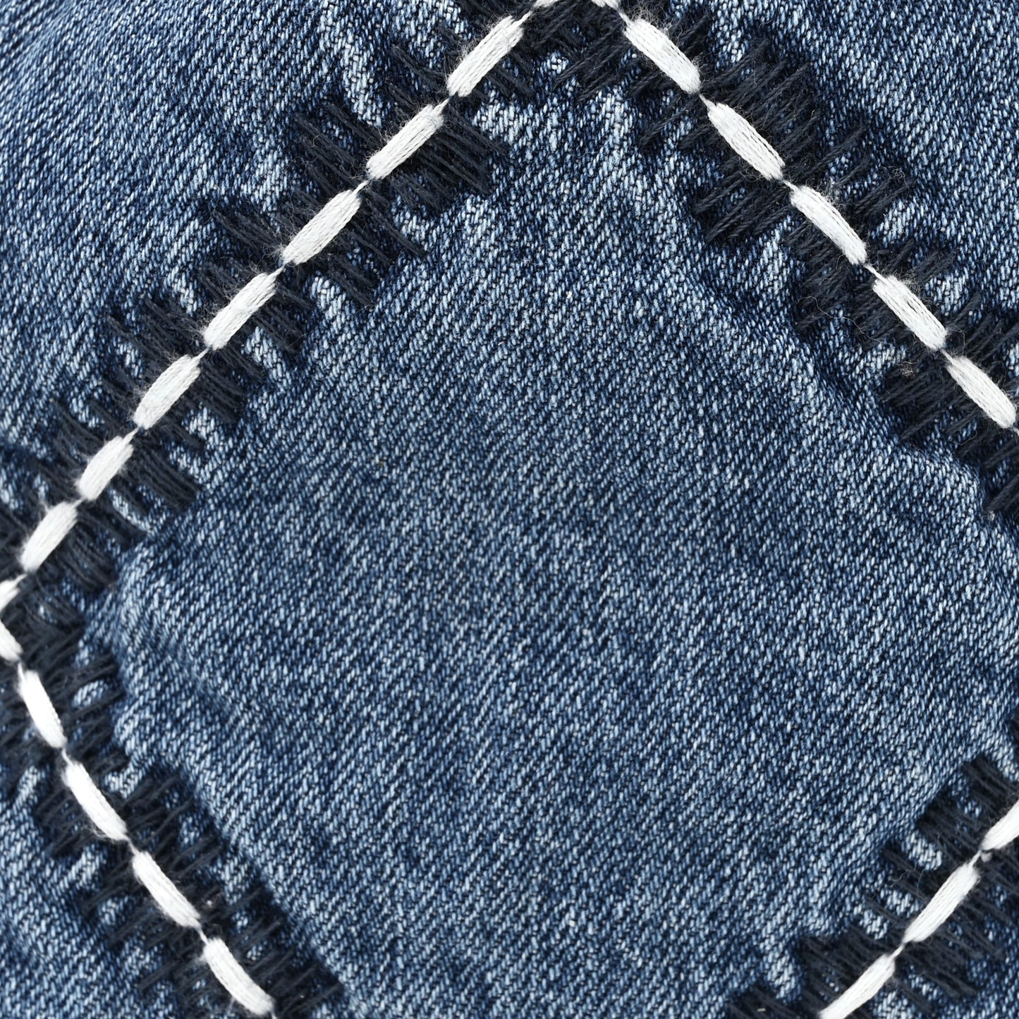 Denim Stitched Quilted Mini Chanel 22 Blue
