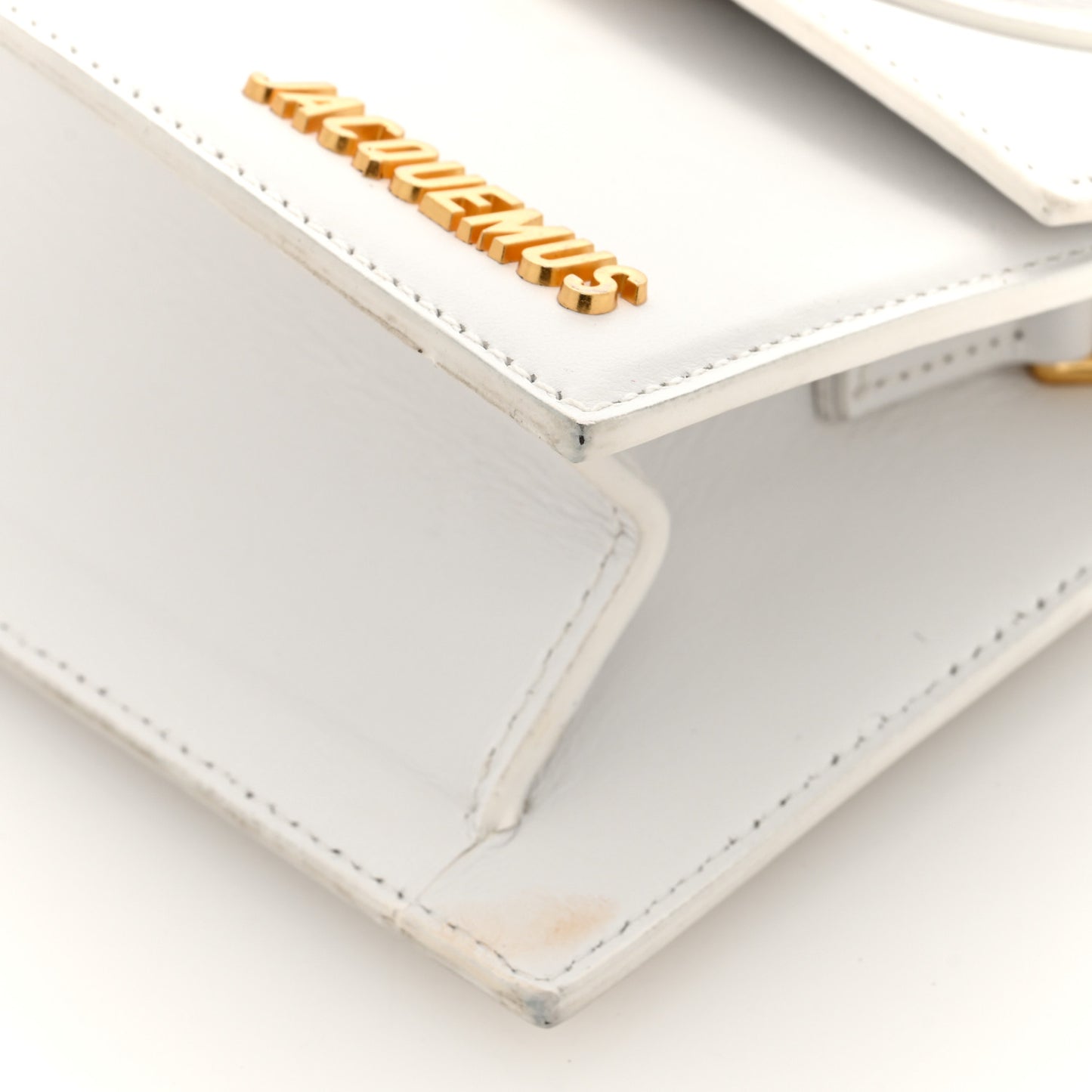 Smooth Calfskin Le Chiquito Noeud White