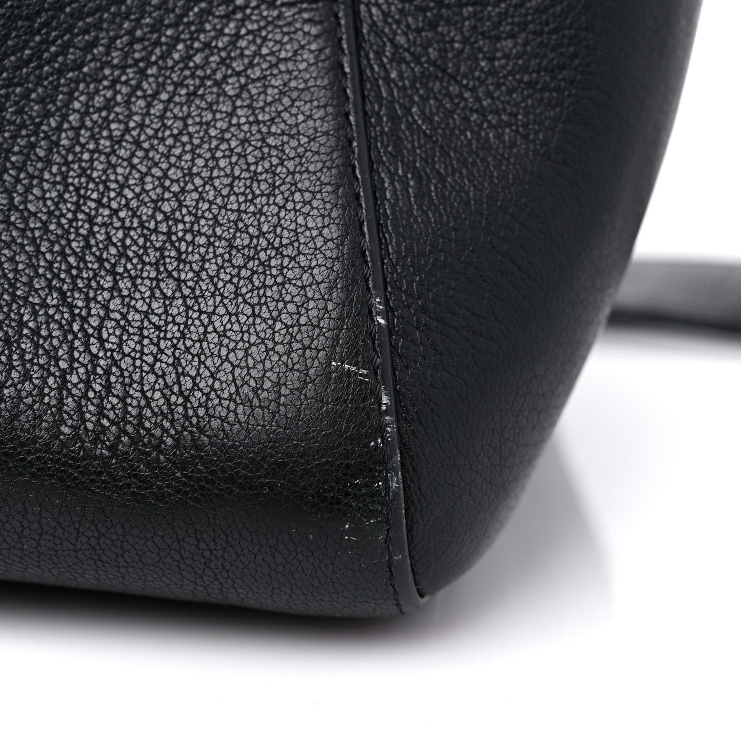 Sugar Goatskin Large Antigona Black