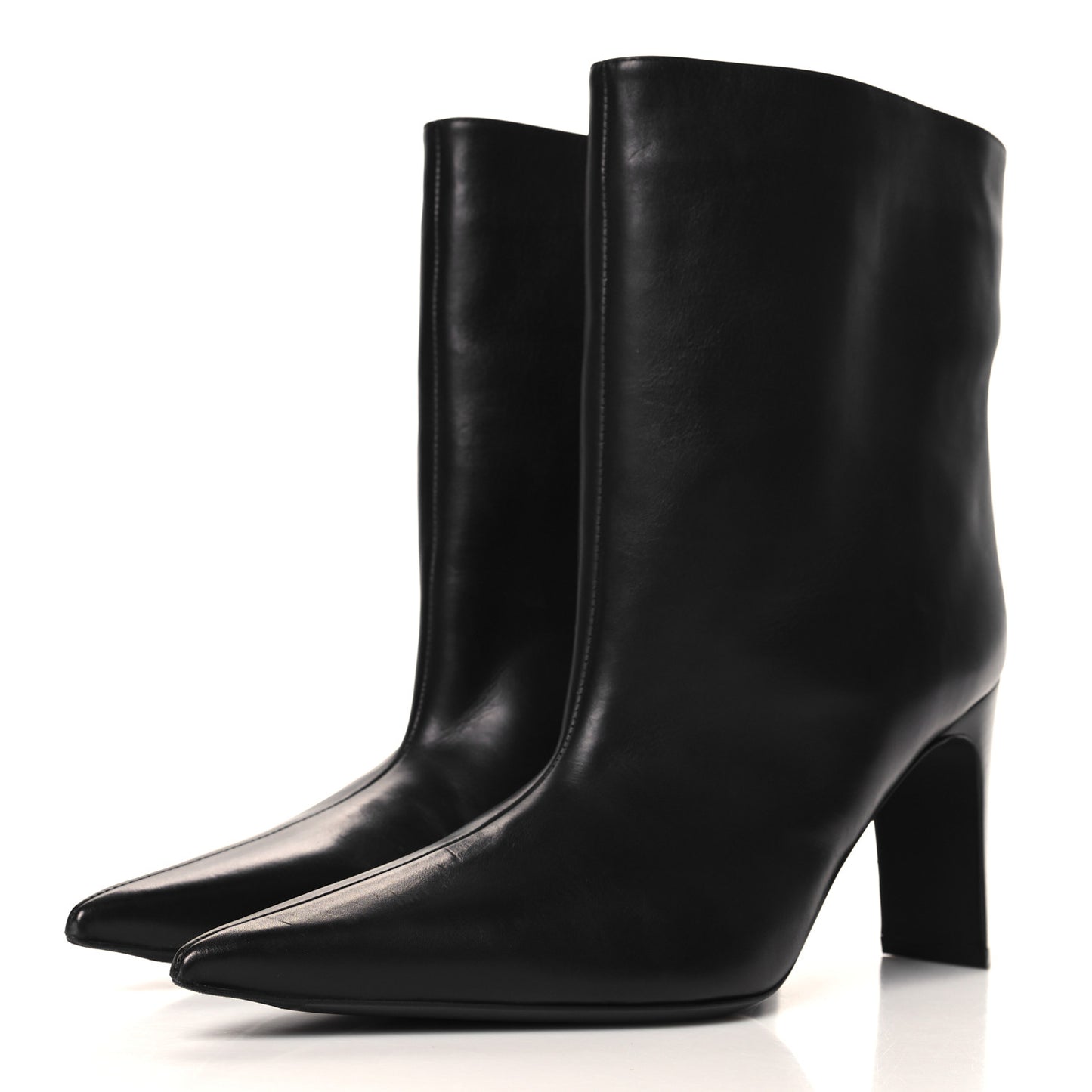 Soft Calfskin Blade Bootie 36 Black