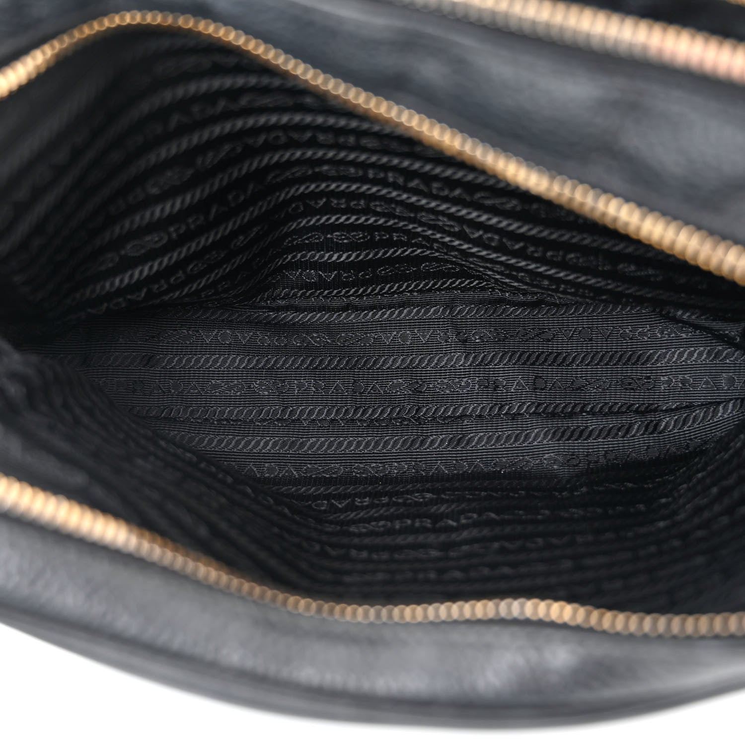 Prada Vitello Phenix Camera Bag Black 6 of 14