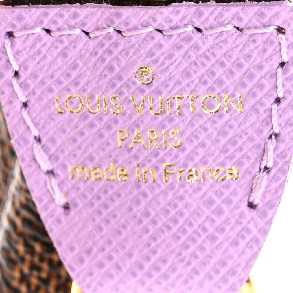 Damier Ebene Illustre Mini Pochette Accessories Violet