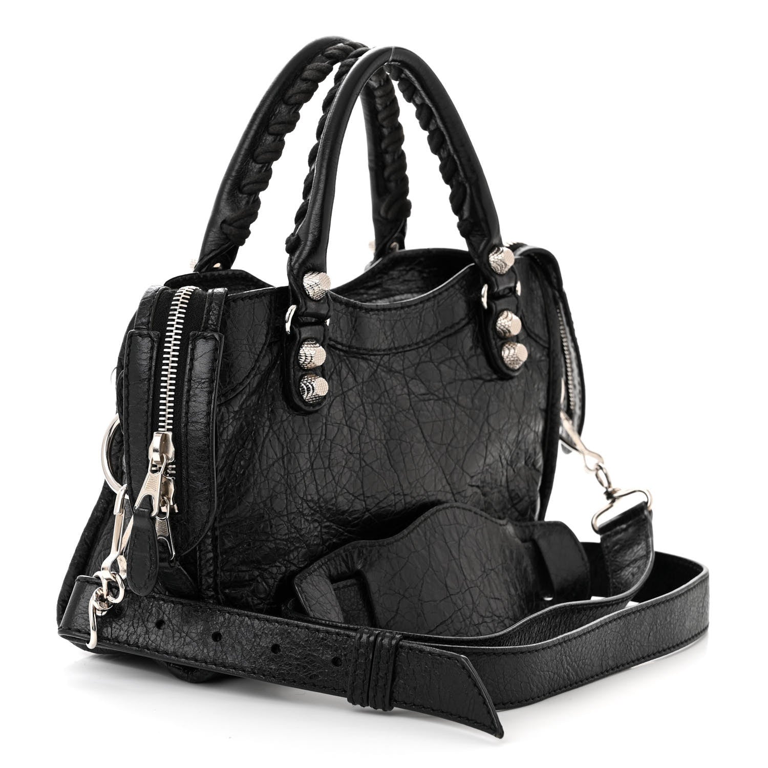 Balenciaga Agneau Giant 12 Silver Hardware Mini City Black 4 of 13