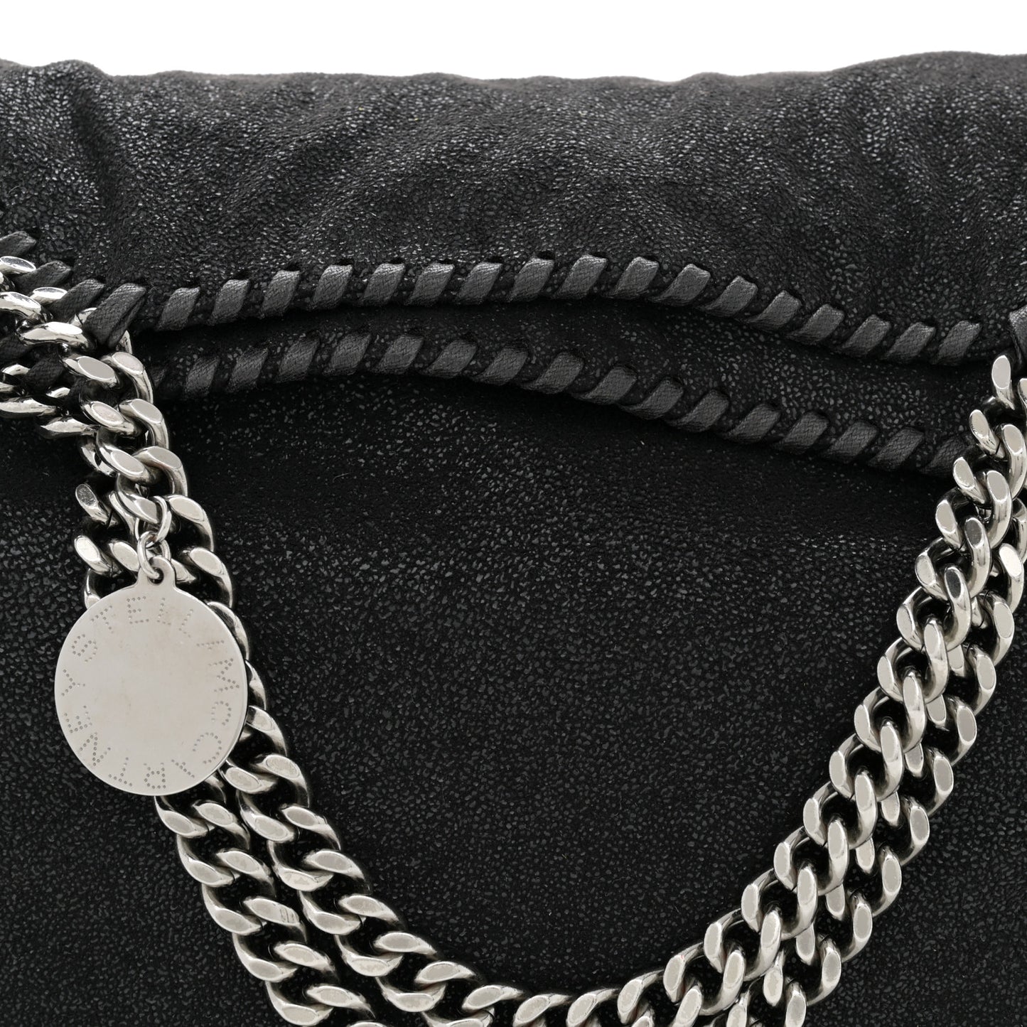 Shaggy Deer Falabella Fold Over Tote Black