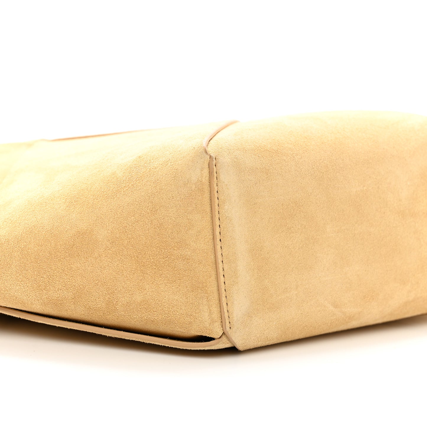 Suede Maxi Intrecciato Tote Cane Sugar Tapioca