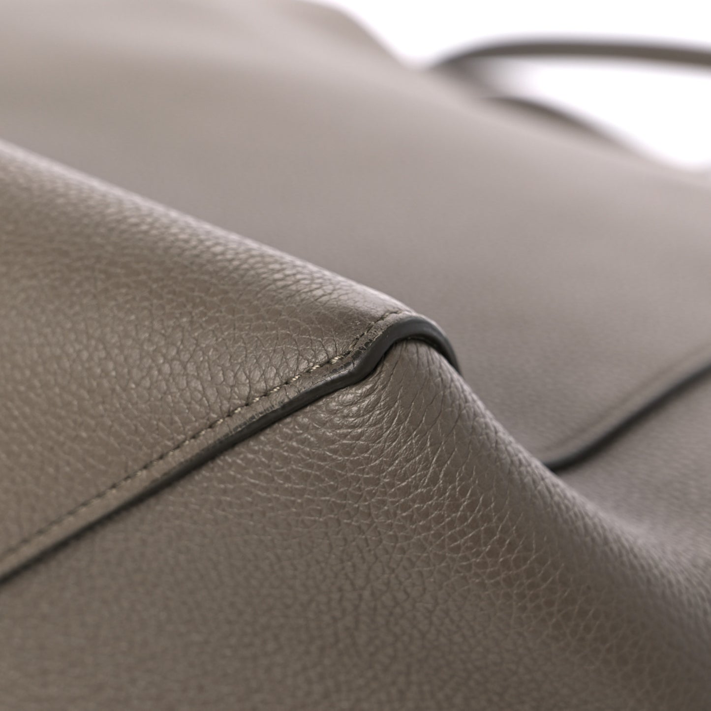 Soft Grained Calfskin Small Belt Cabas Phantom Taupe