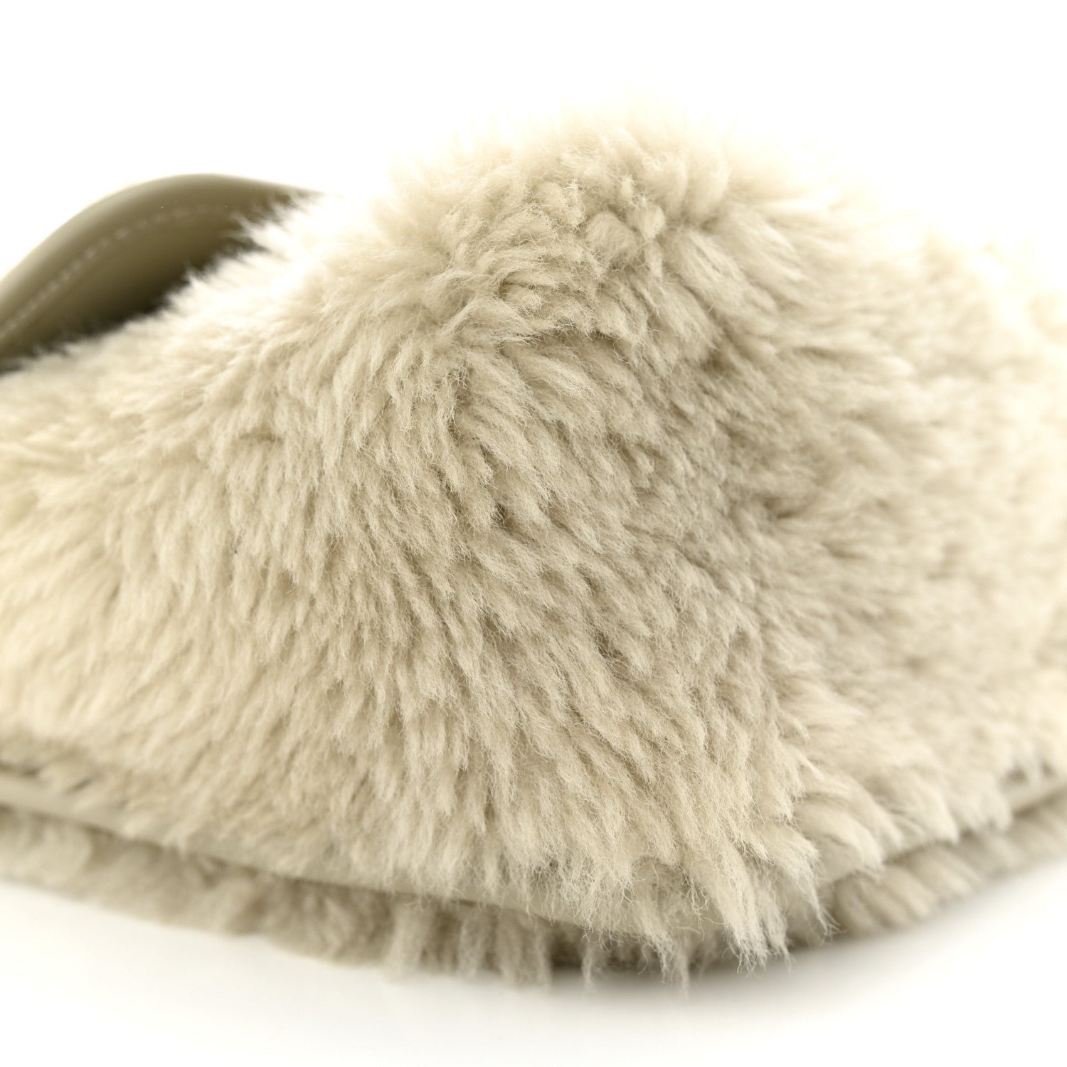 Saint Laurent Calfskin Shearling Monogram Medium Niki Chain Satchel Grey 9 of 10