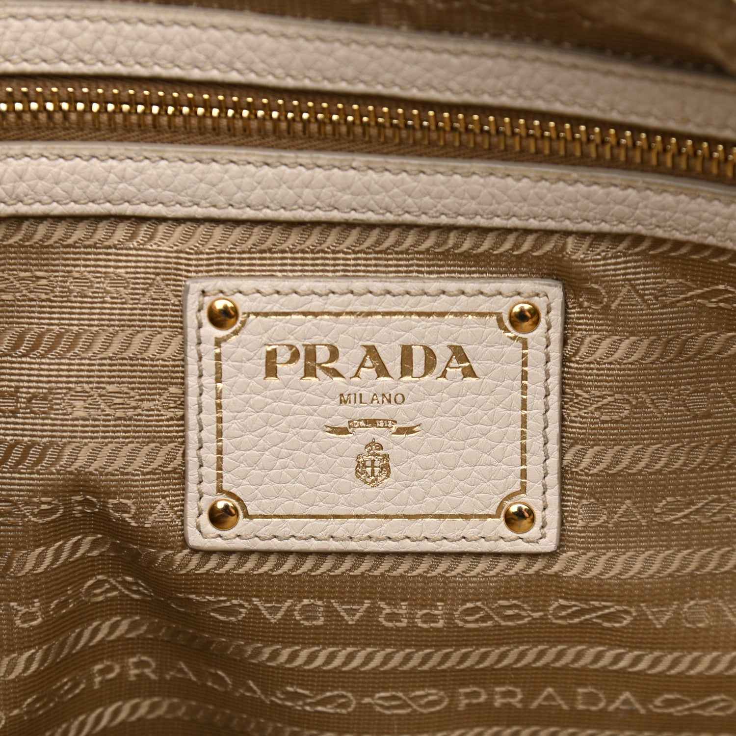 Prada Jacquard Logo Tote Corda Talco 6 of 17