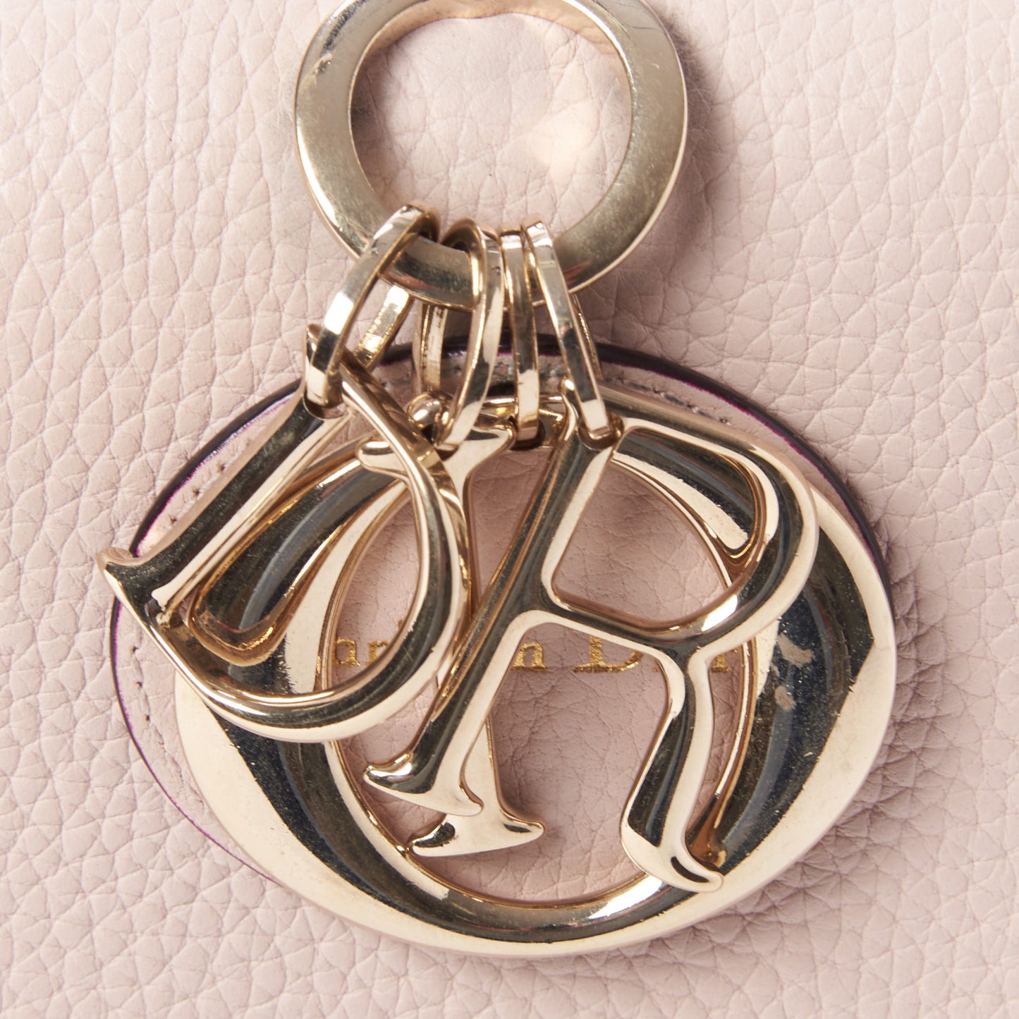 Bullcalf Mini Be Dior Flap Rose Poudre