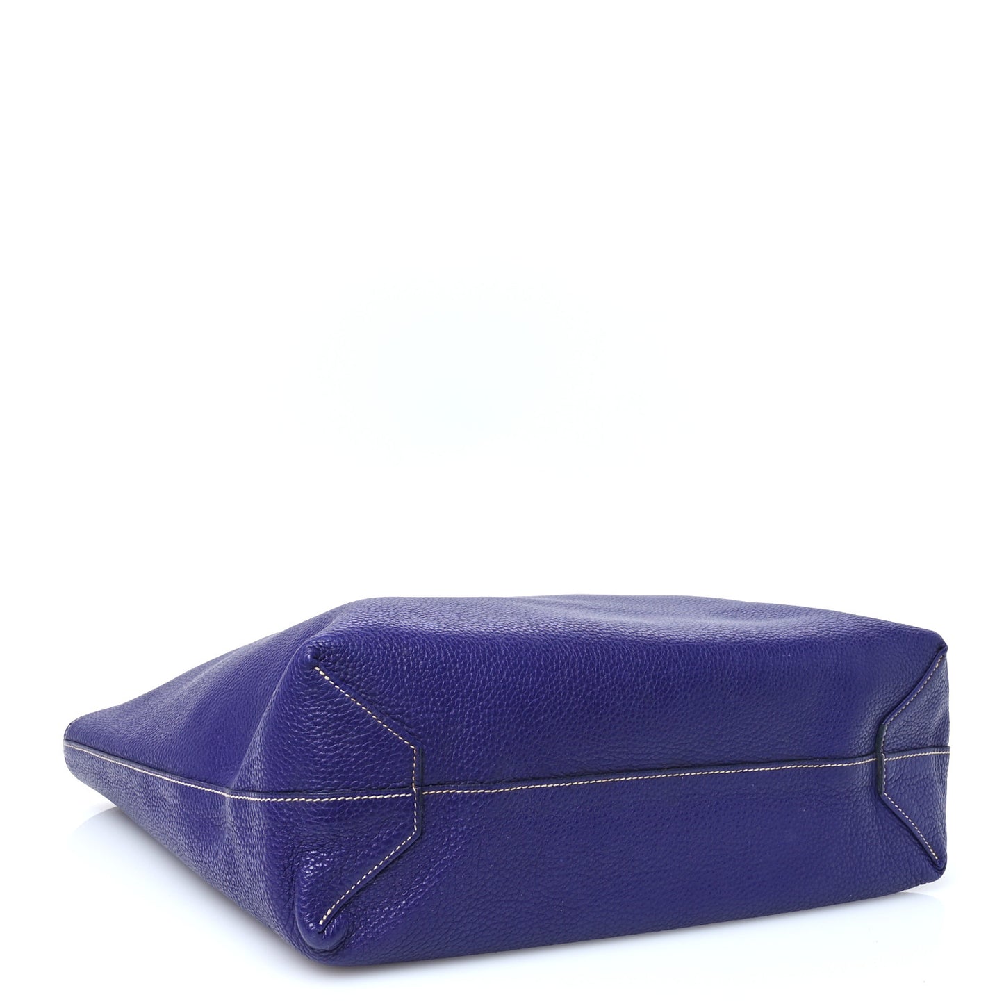 Taurillon Clemence Double Sens 45 Reversible Tote Iris Bleu De Malte