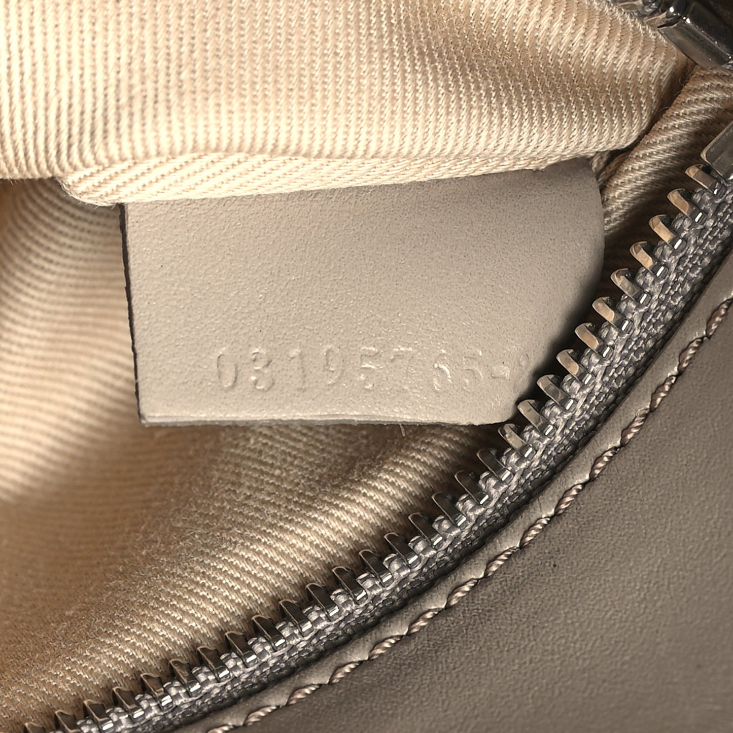 Shiny Calfskin Medium Annie Shoulder Bag Motty Grey