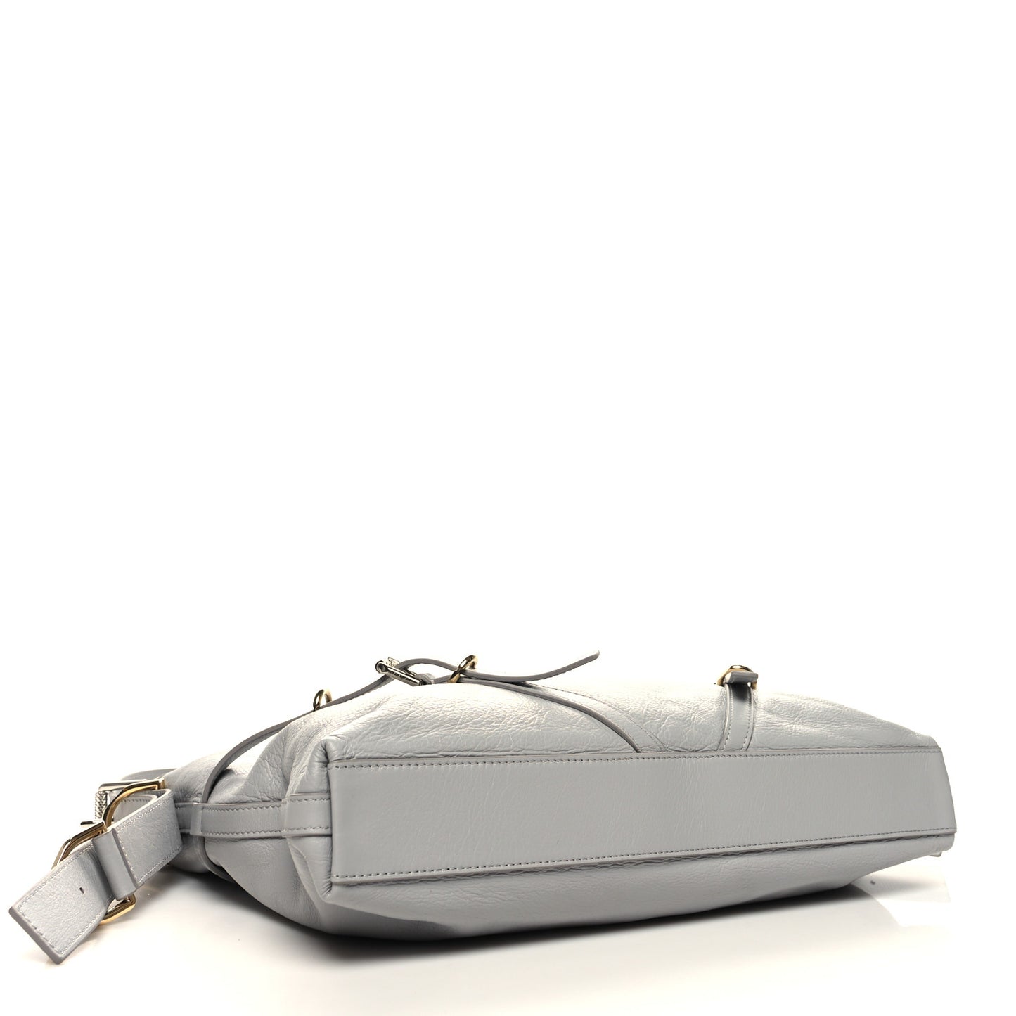 Calfskin Medium Voyou Bag Light Grey