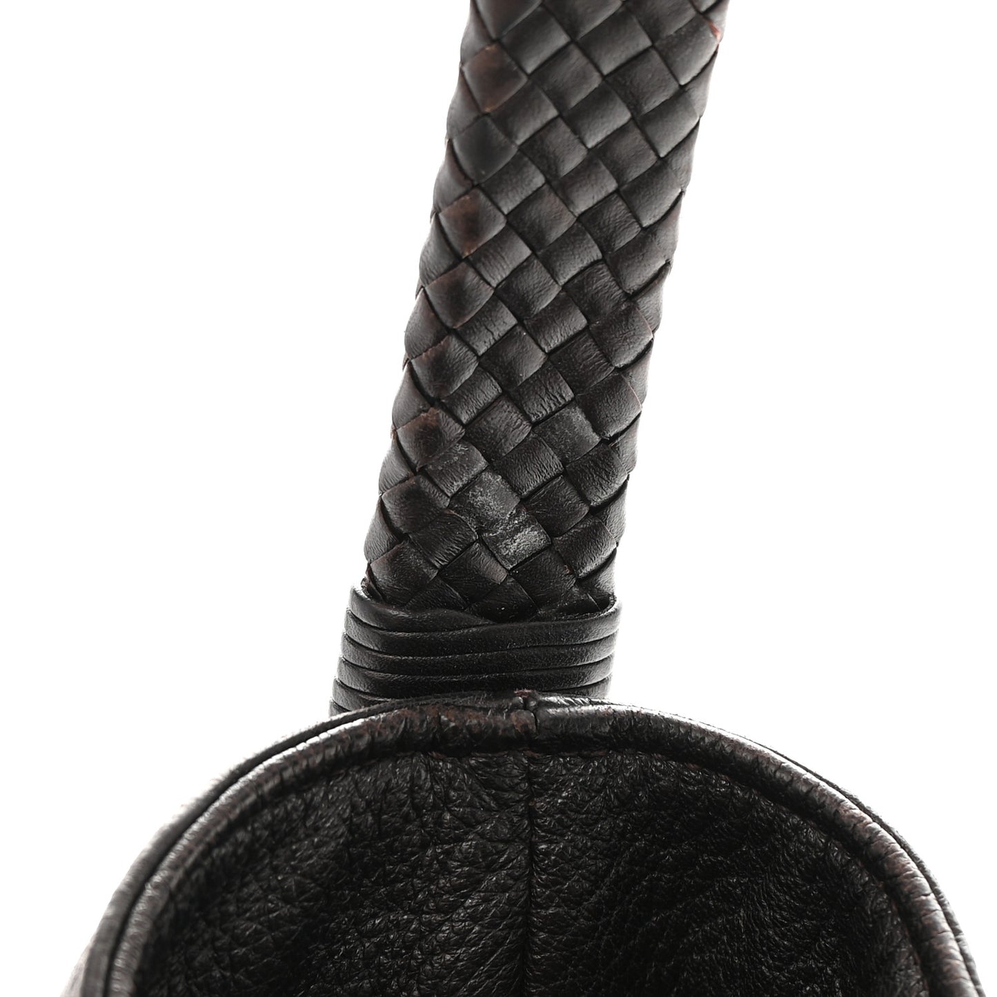 Deerskin Large Hip Bamboo Hobo Dark Cocoa