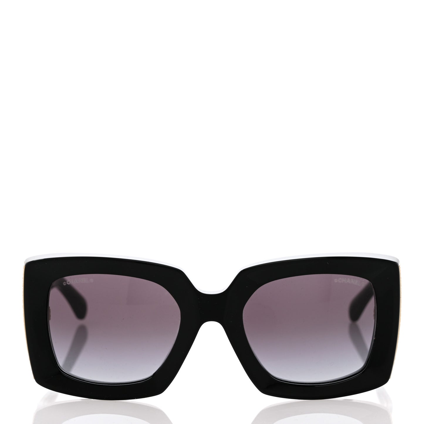 Acetate Rectangle Sunglasses 5435 Black