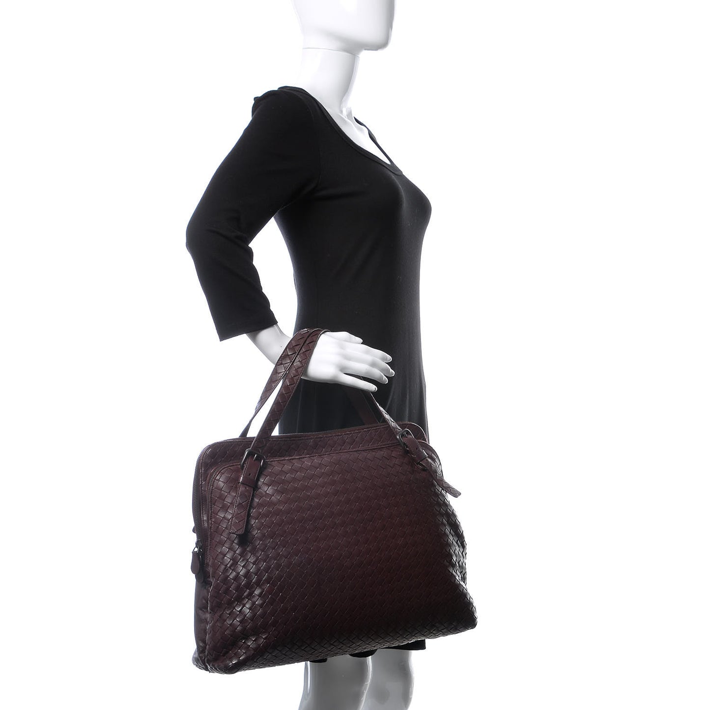 Nappa Intrecciato Double Compartment Tote