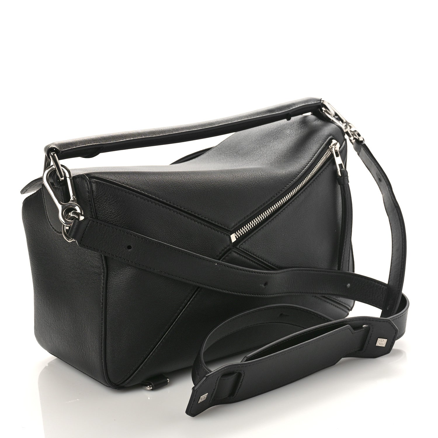 Loewe Calfskin Medium Puzzle Bag Black 3 of 9