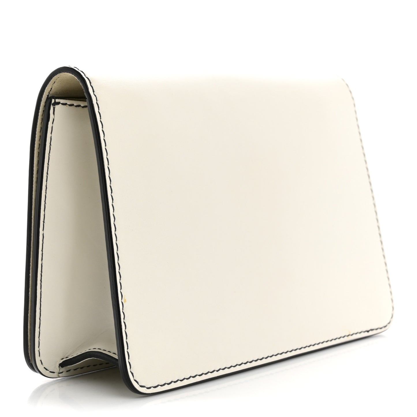Smooth Calfskin Dio(r)evolution Flap Clutch White