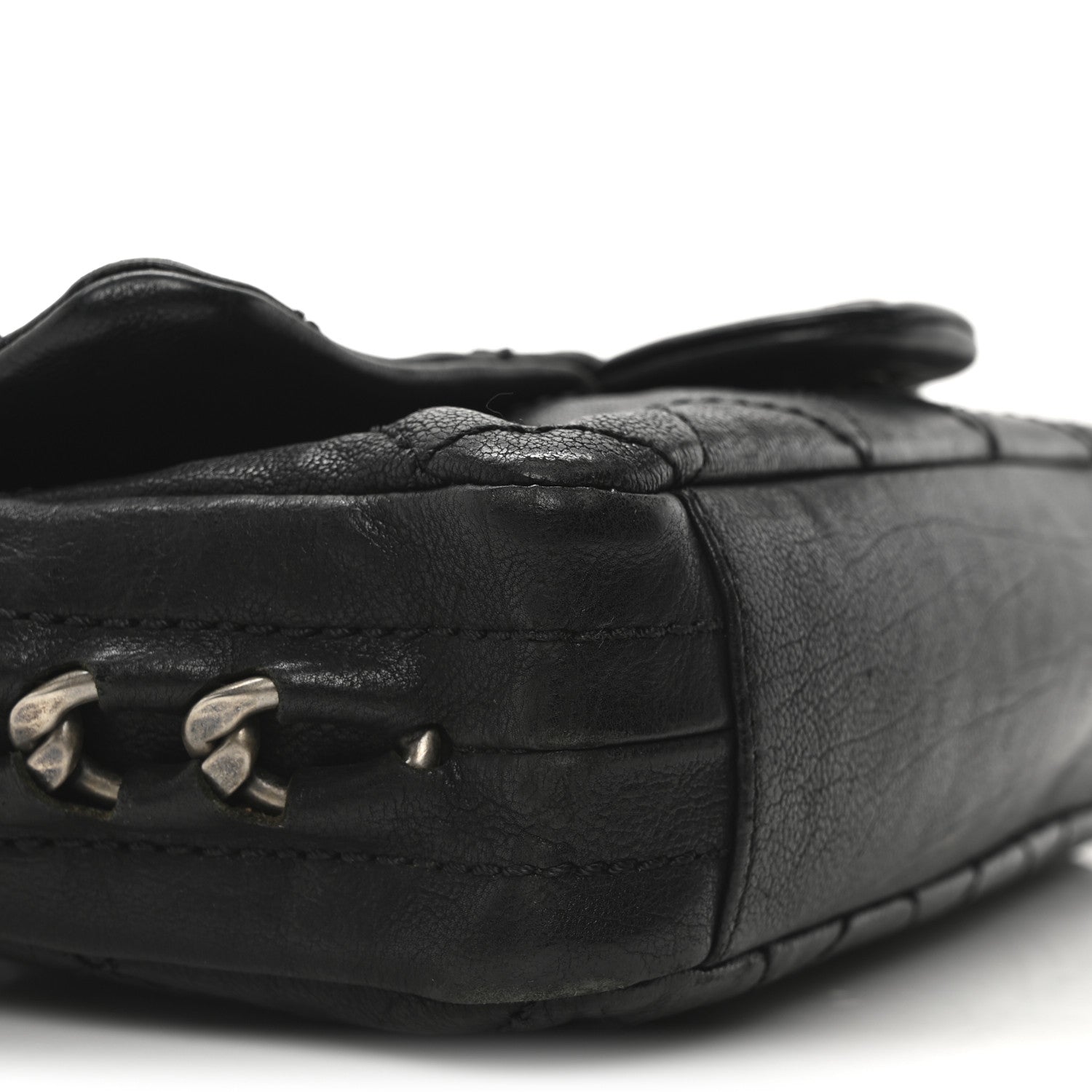 Chanel Calfskin Quilted Medium Modern Chain Flap Black 9 of 11