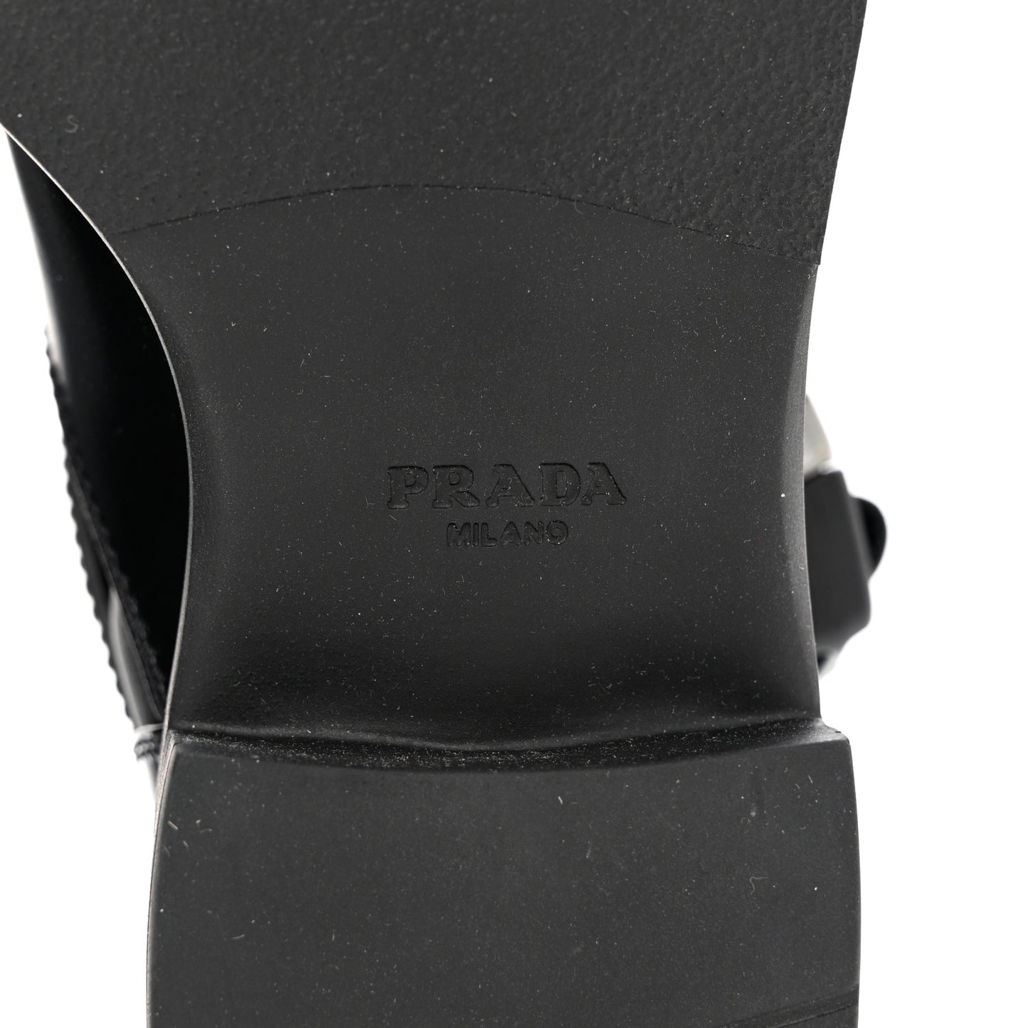 Spazzolato Re-Nylon Metal Triangle Logo Buckled 50mm Biker Boots 35 Black
