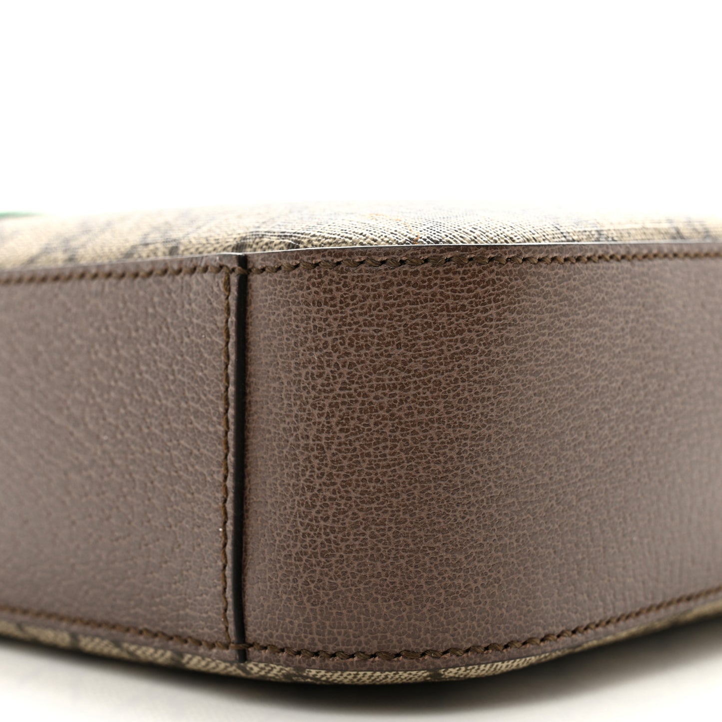 GG Supreme Monogram Textured Calfskin Web Medium Ophidia Briefcase Beige Ebony New Acero