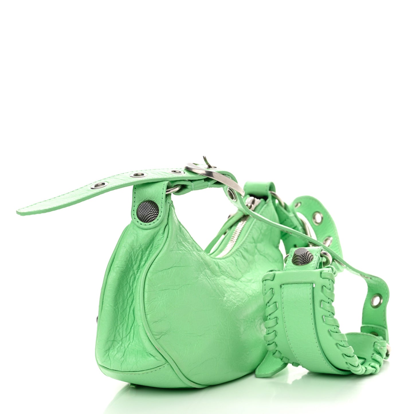 Agneau Arena Le Cagole Shoulder Bag XS Mint Green