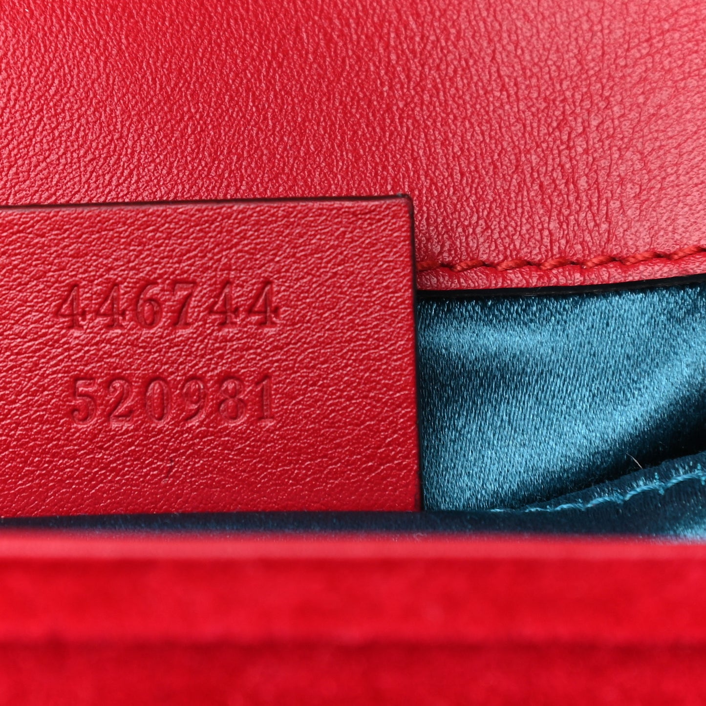 Velvet Matelasse Mini GG Marmont Shoulder Bag Hibiscus Red