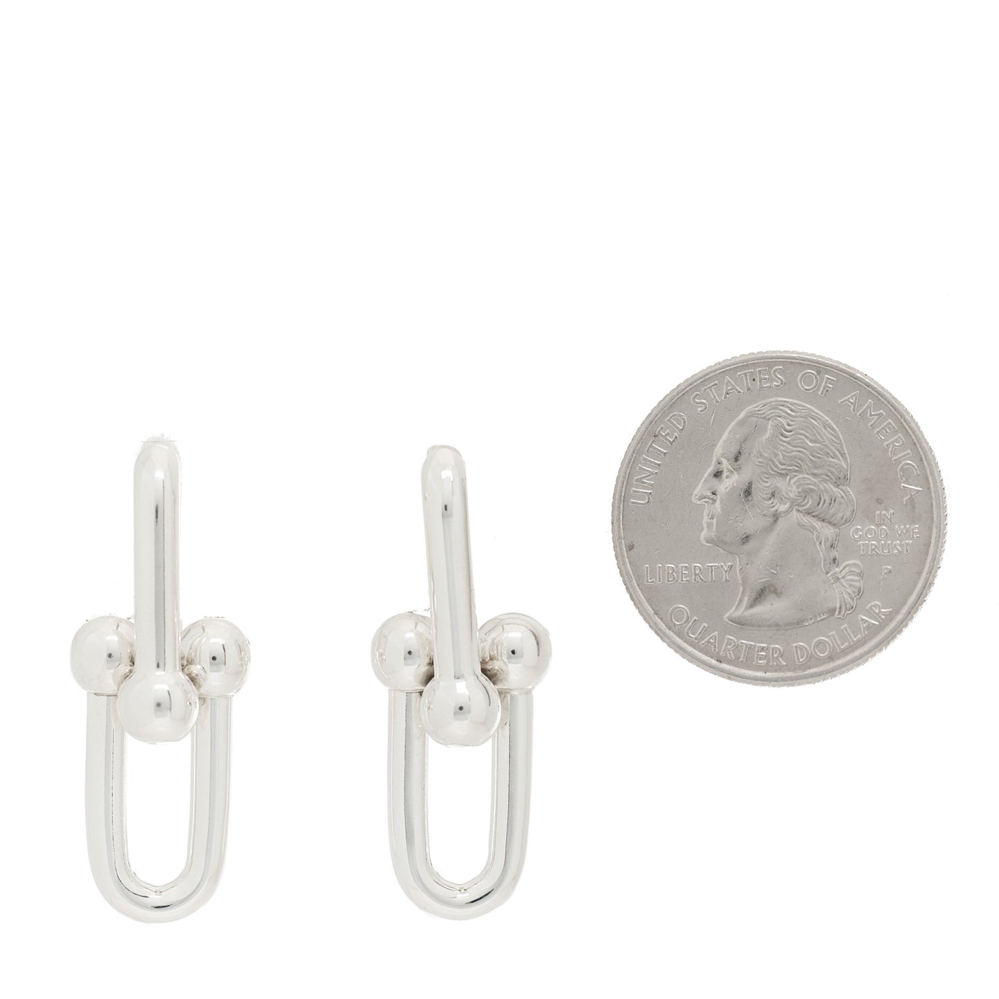 Sterling Silver Extra Large HardWear Link Earrings