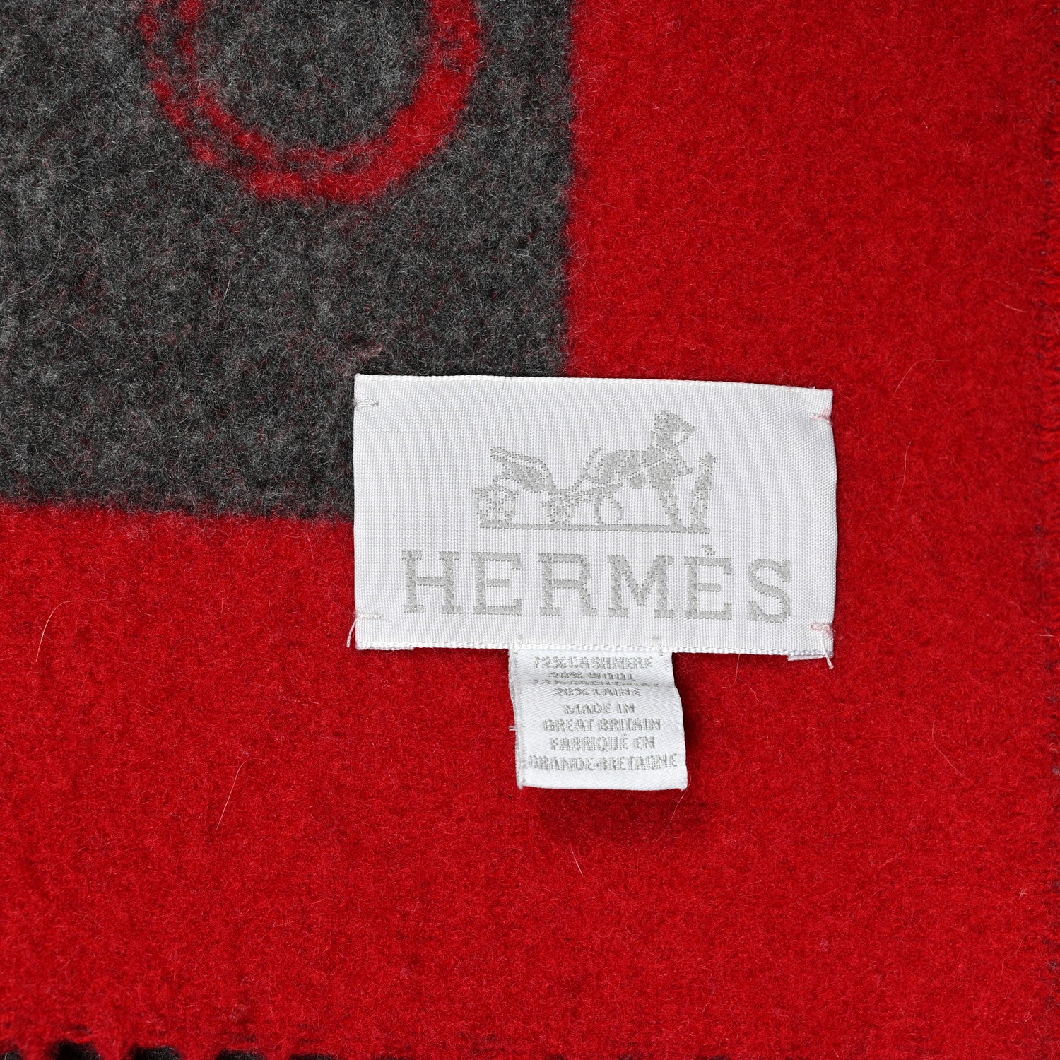 Hermes Cashmere Wool Blanket 5 of 5