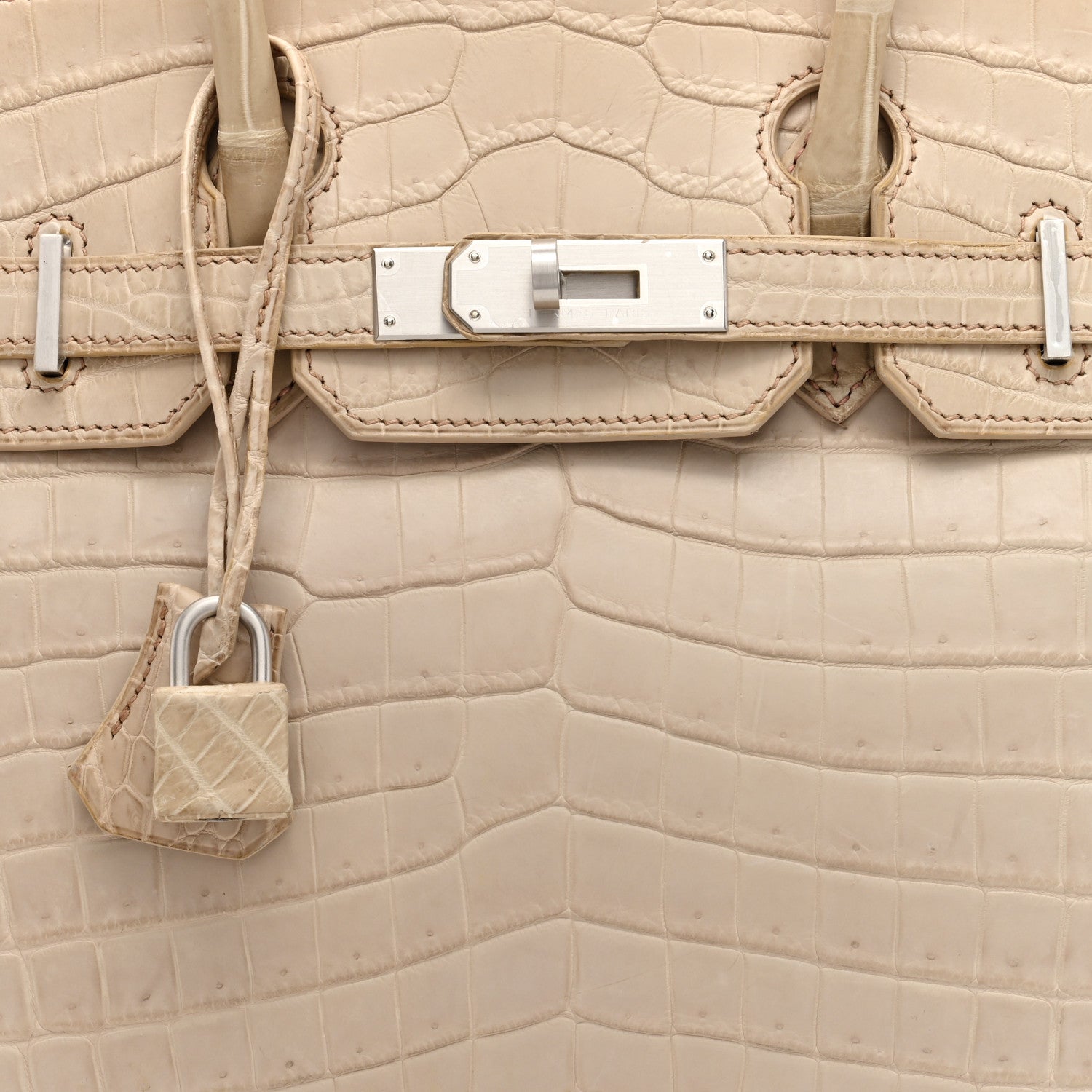 Hermes Matte Niloticus Crocodile Birkin 30 Parchemin 8 of 10