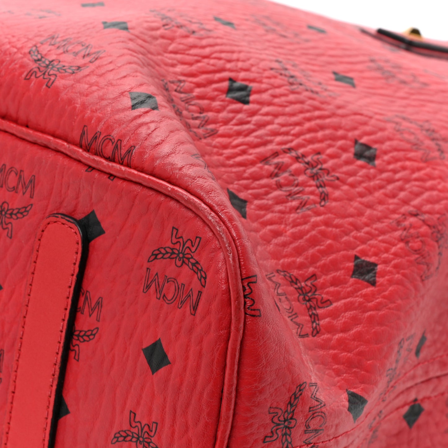 Visetos Large Anya Shopper Tote Ruby Red