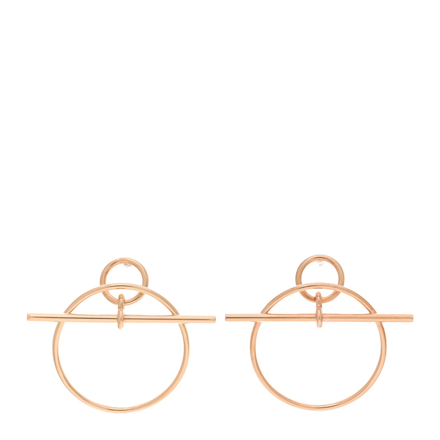 18K Rose Gold PM Loop Earrings