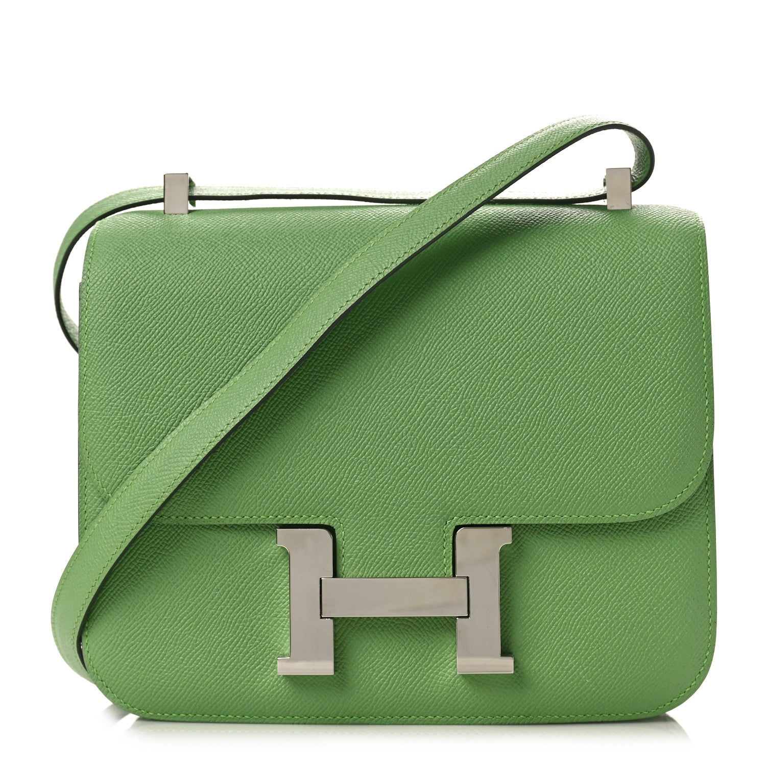 Hermes Epsom Constance 24 Vert Criquet 1 of 9