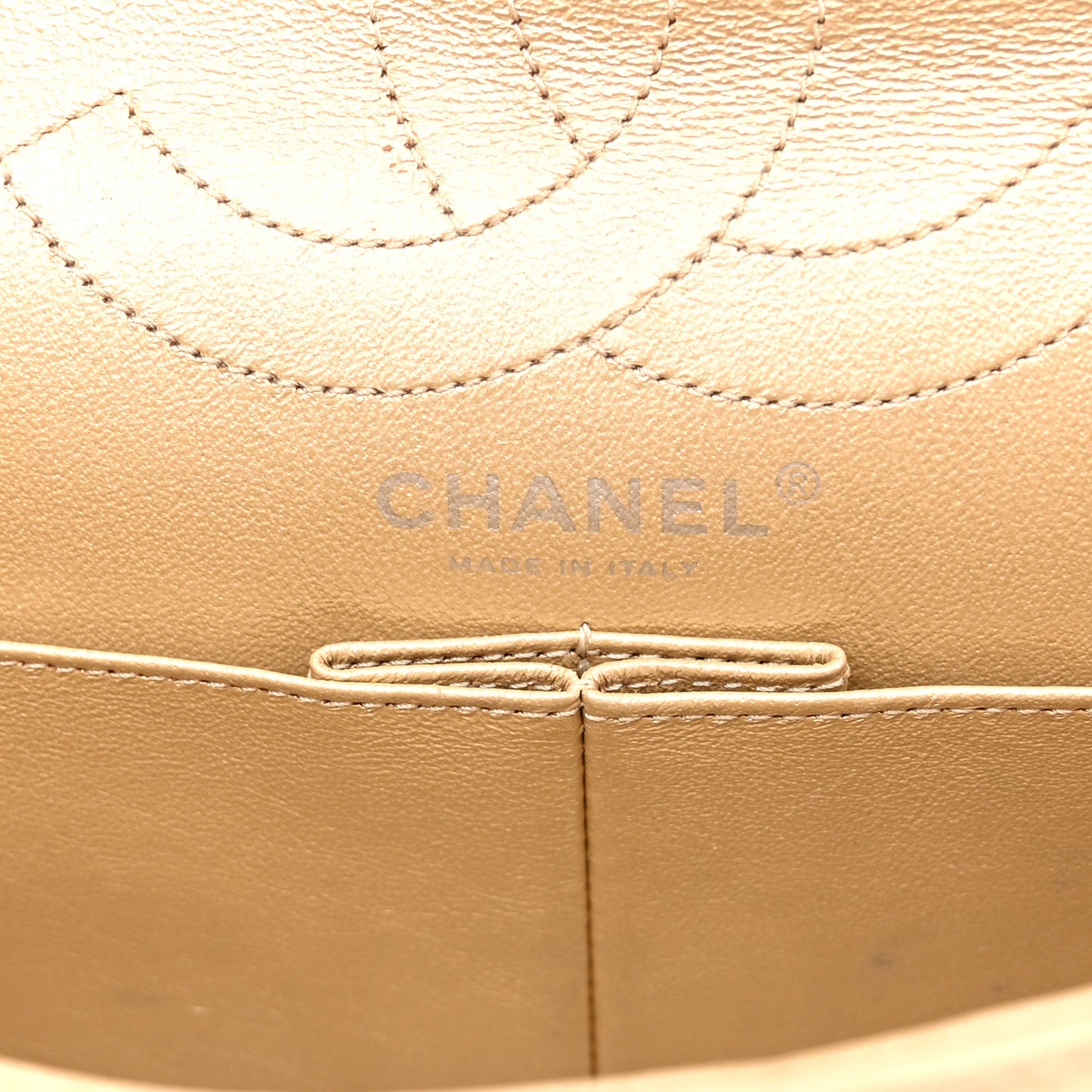 Metallic Aged Calfskin Quilted 2.55 Reissue 226 Flap Gold