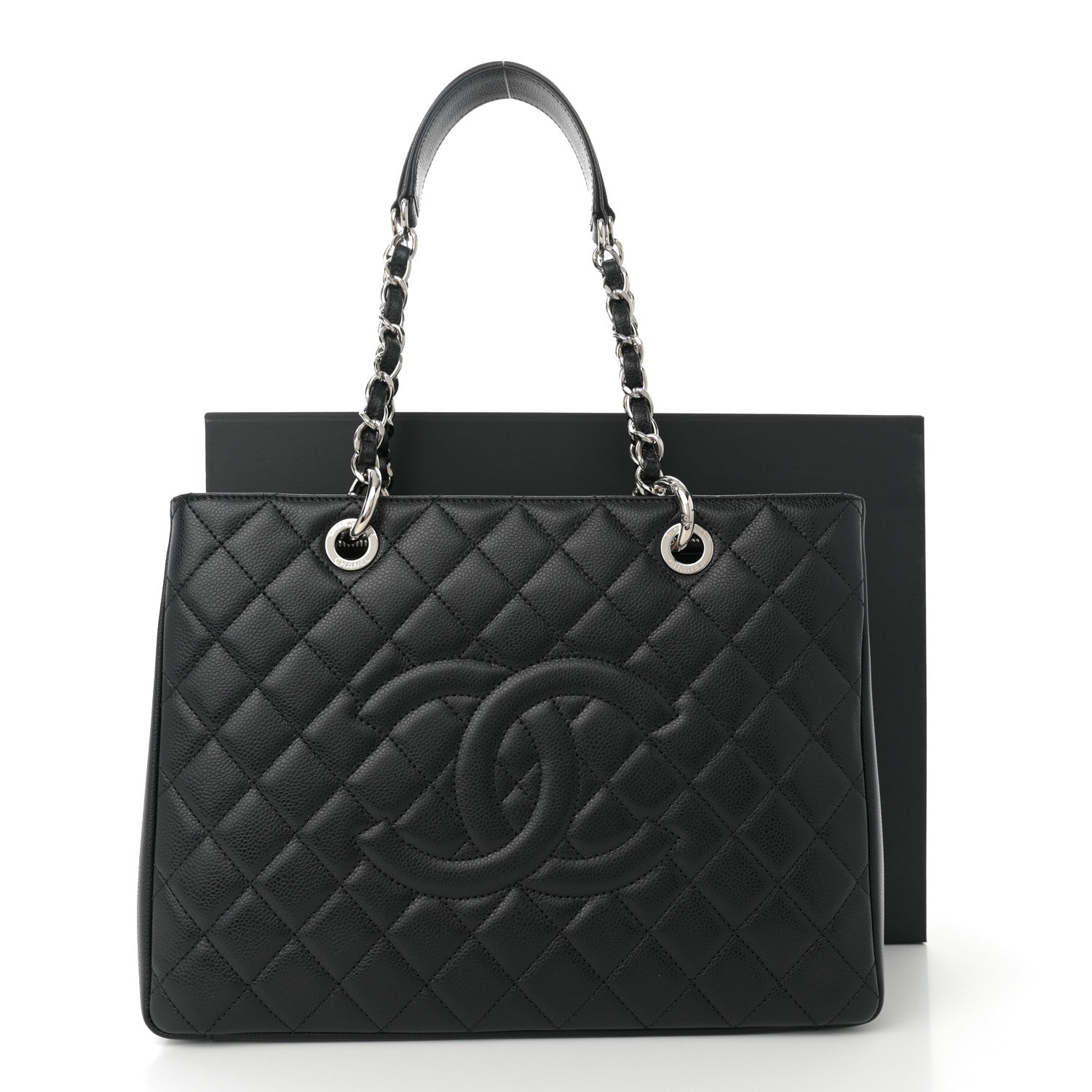 Chanel Caviar Quilted Grand Shopping Tote GST Black 11 of 11