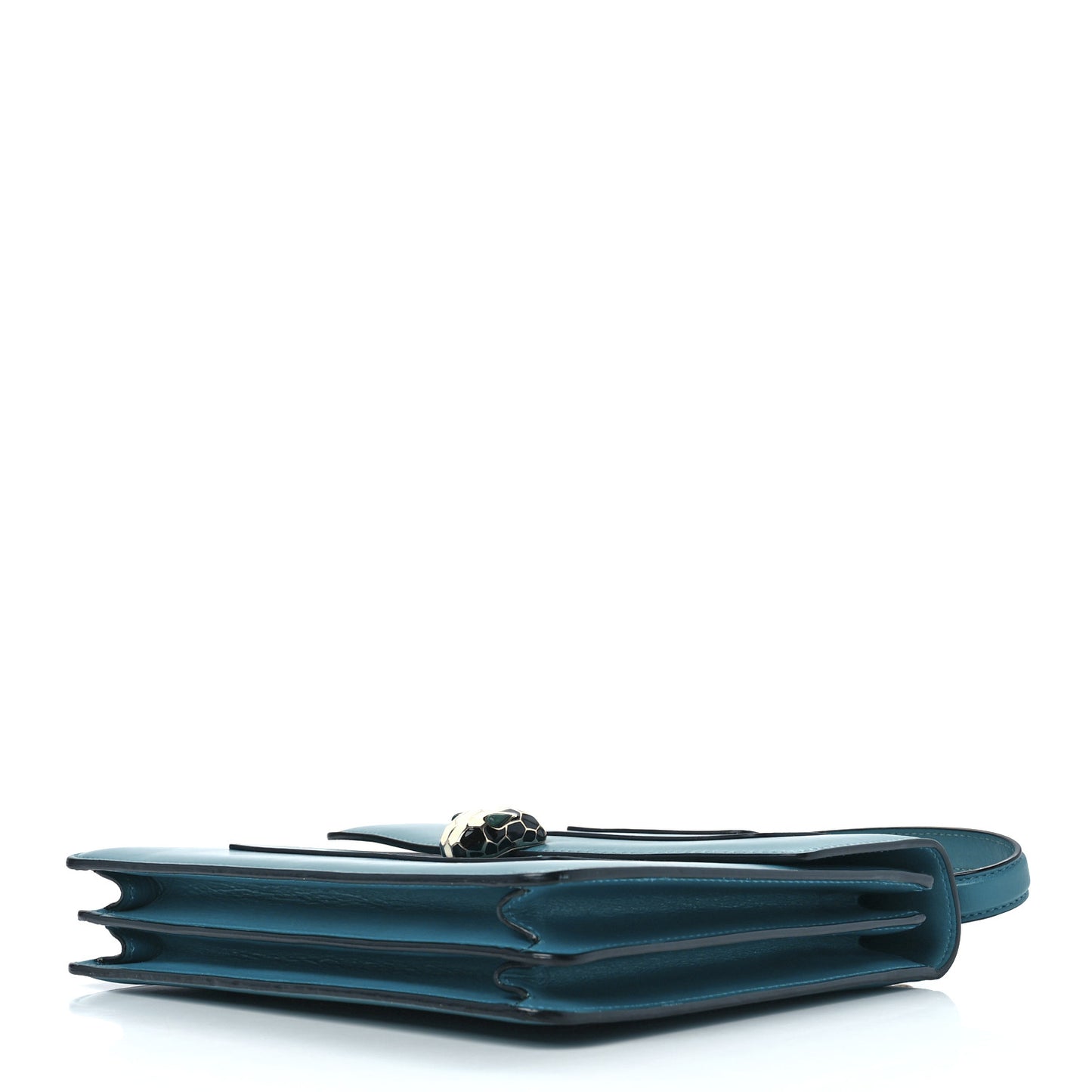 Calfskin Serpenti Forever Top Handle Blue