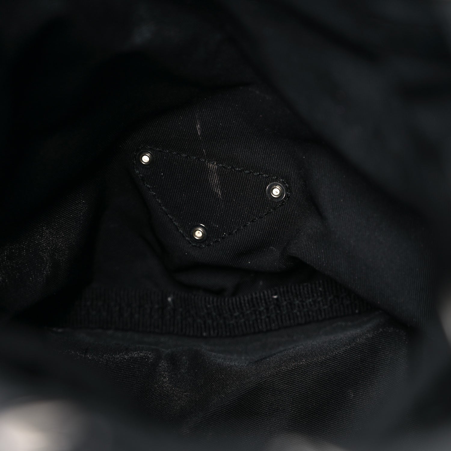 Prada Nylon Vela Drawstring Pouch Black 10 of 13