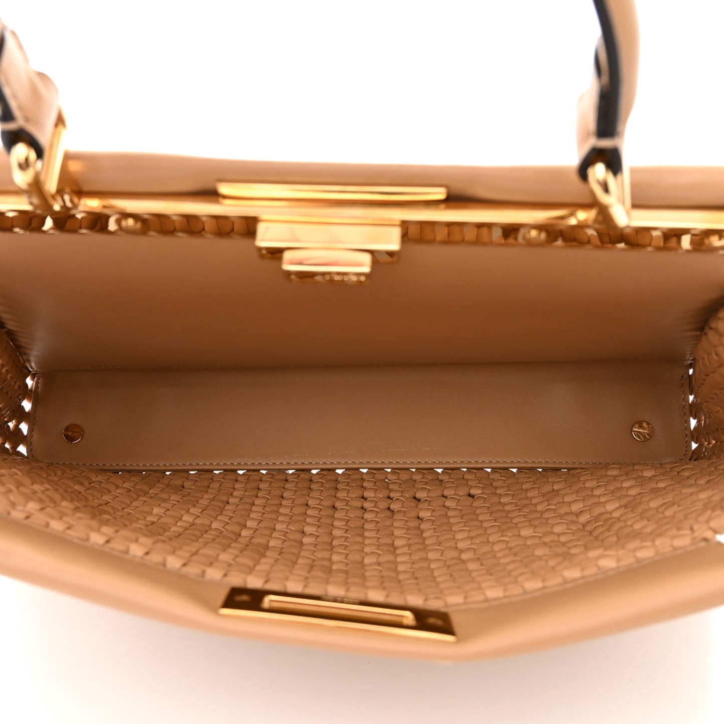 Nappa Matisse Intreccio Medium Peekaboo Iconic Satchel Durian