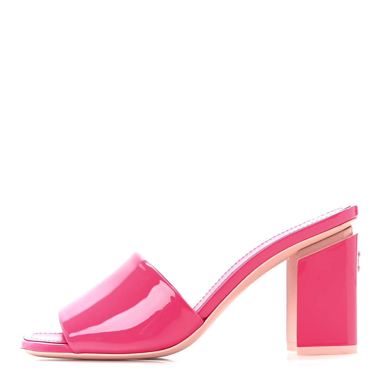 Chanel Patent Calfskin CC Mules 35.5 Dark Pink Light Pink 1442075