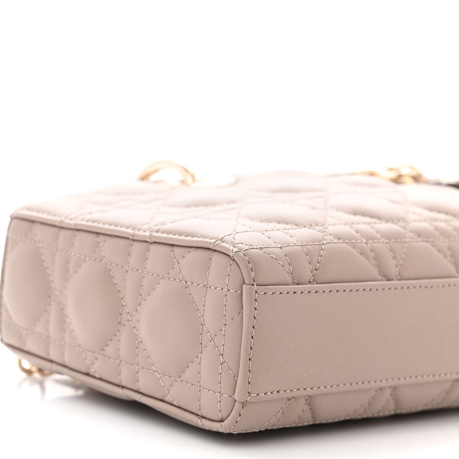Christian Dior Lambskin Cannage Medium Lady D-Joy Warm Taupe 8 of 9
