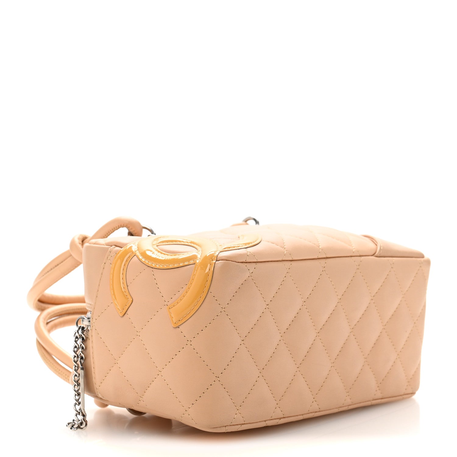 Chanel Calfskin Quilted Small Cambon Bowler Beige 4 of 12