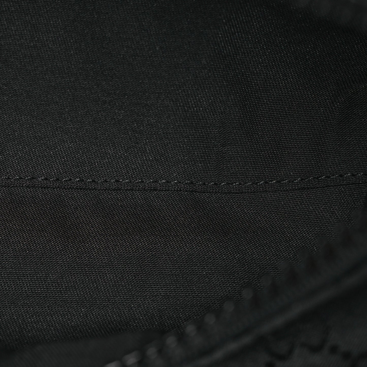 Nylon Monogram Fanny Pack Belt Bag Black