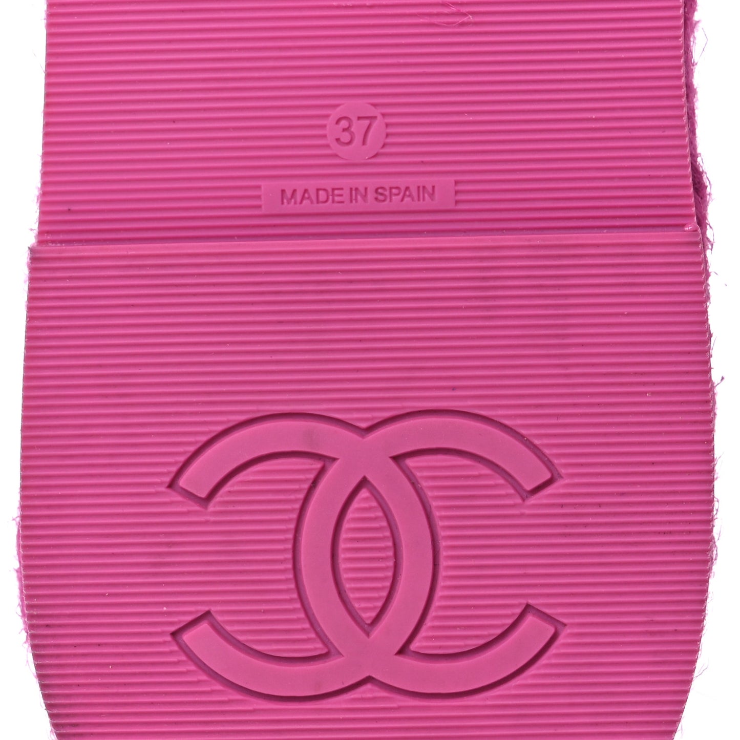 Lambskin Cord Braided Slide Sandals 37 Pink