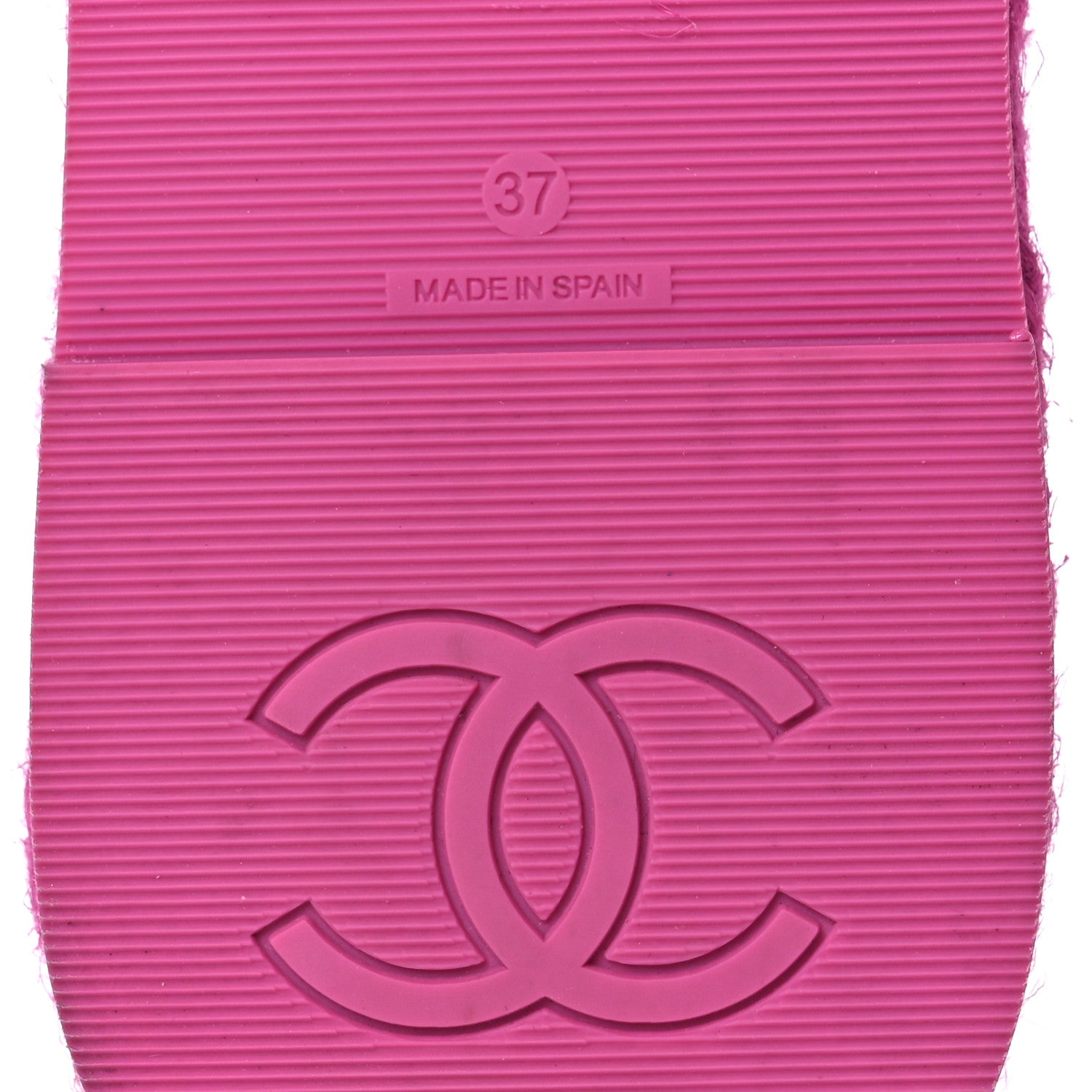 Chanel Lambskin Cord Braided Slide Sandals 37 Pink 8 of 10