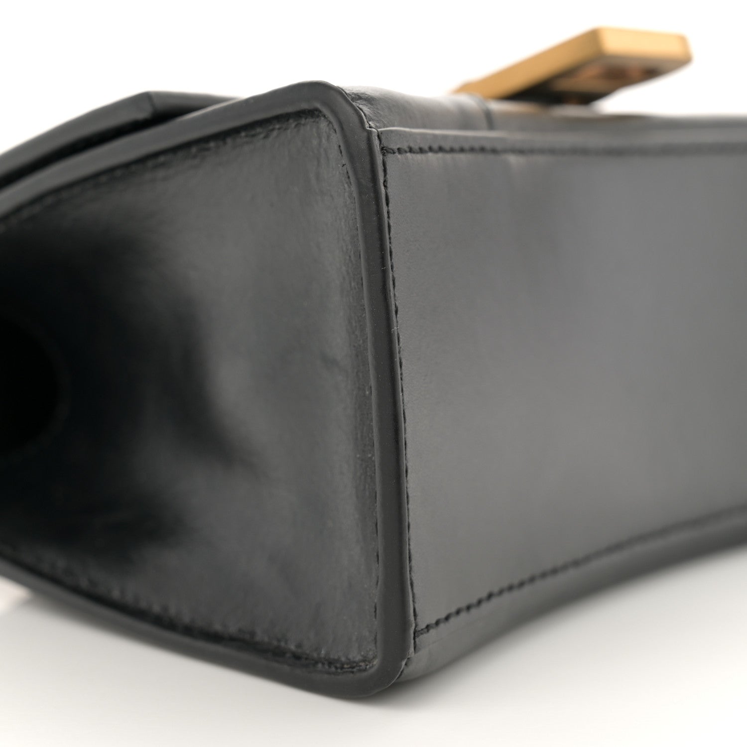 Balenciaga Shiny Box Calfskin Hourglass Top Handle Bag XS Black 9 of 11