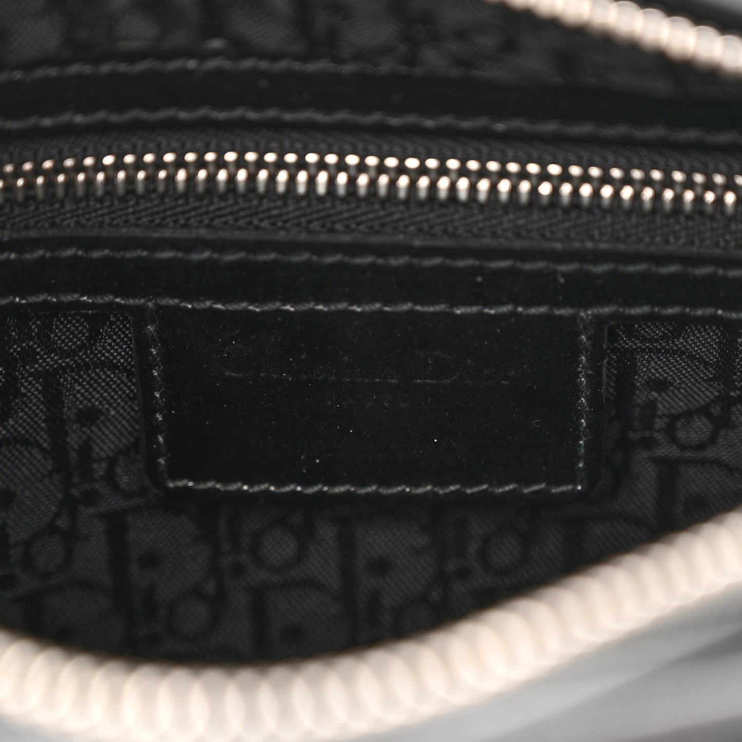 Patent Cannage Whipstitch Medium Lady Dior Black