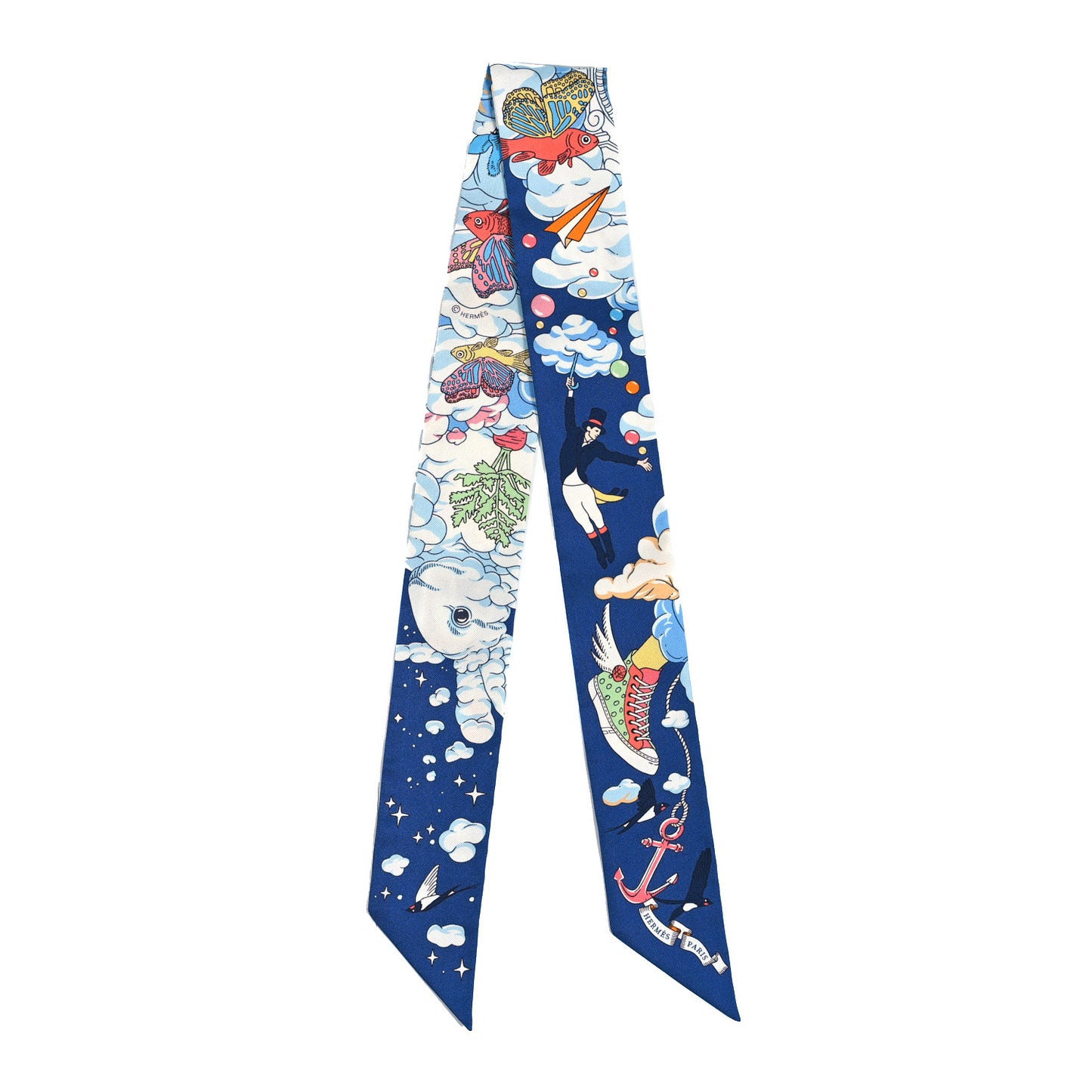 Silk Sur Mon Nuage Twilly Marine Clair Ciel