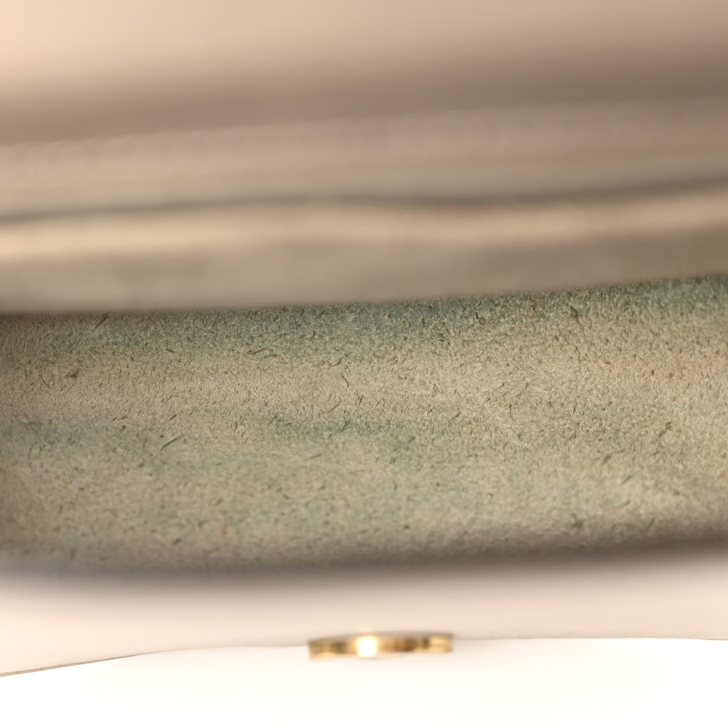 Calfskin Suede Small Nile Bracelet Bag Motty Grey