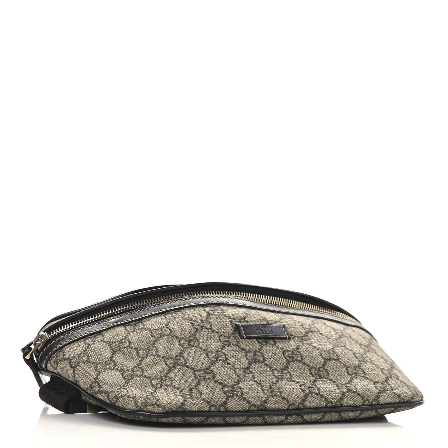 GG Supreme Monogram Belt Bag Dark Brown