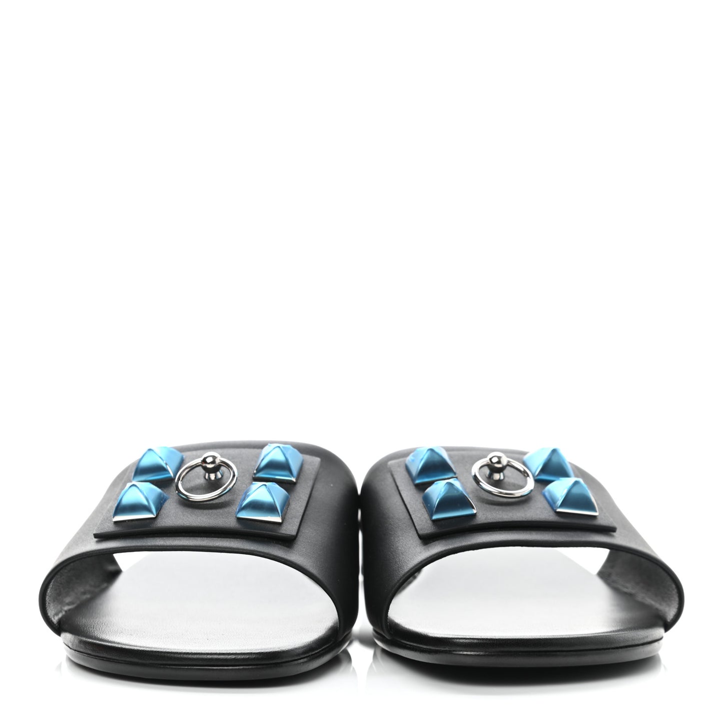 Calfskin Dune Sandals 39.5 Black